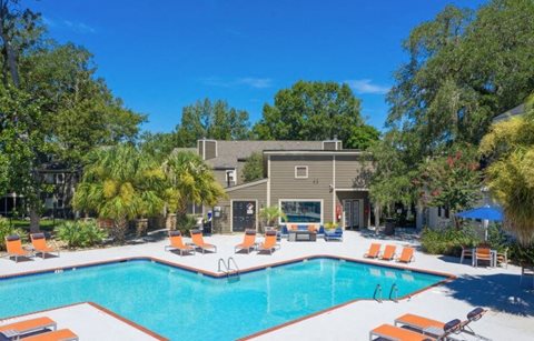 Sparkling Swimming Pool at The Avenues of West Ashley in Charleston, SC
